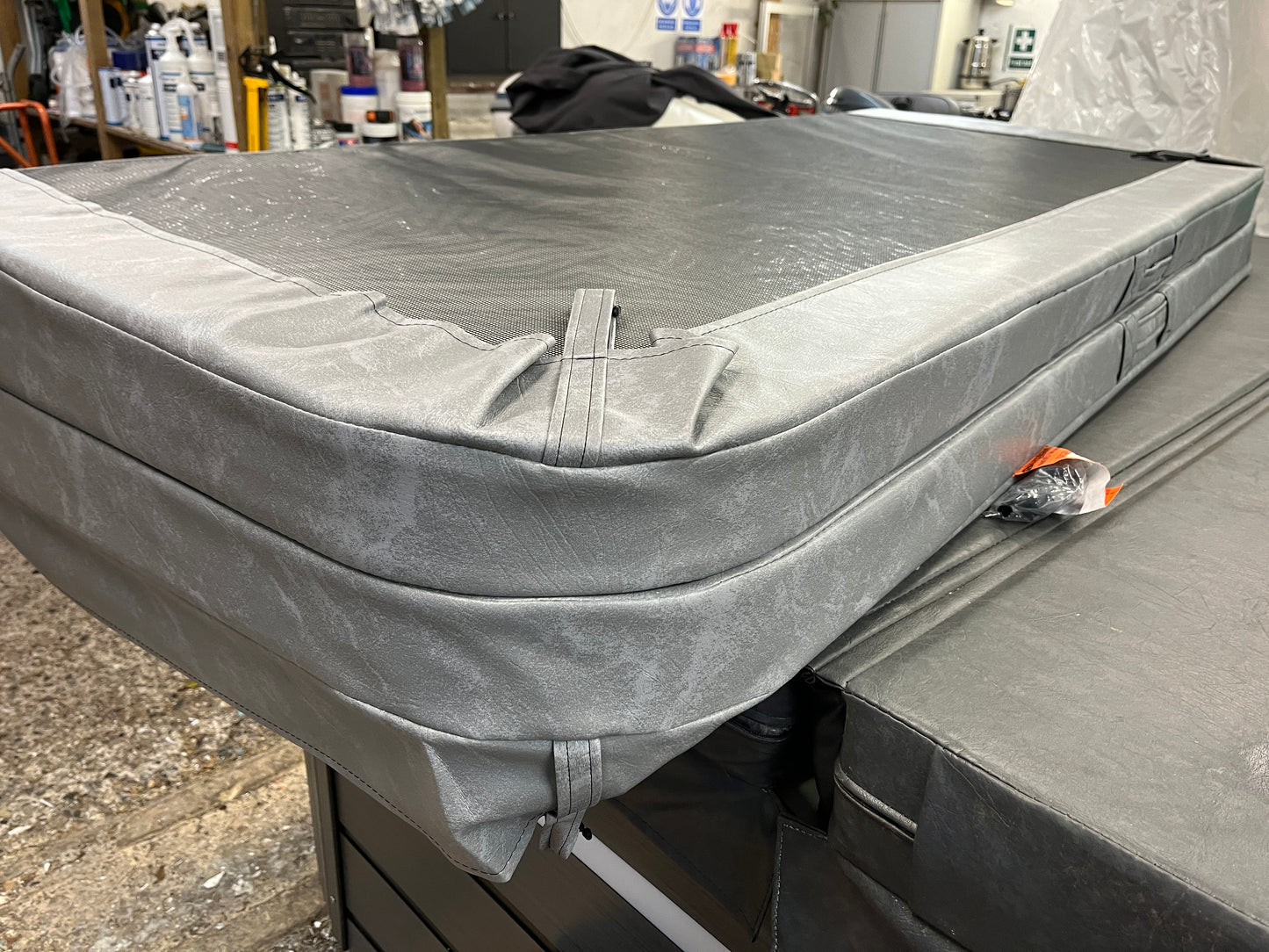 85.5" x 74" Light Grey Cover - CAT20096