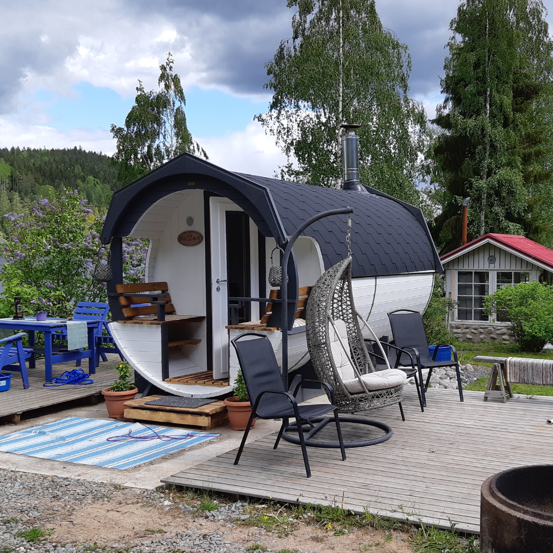 Deluxe Barrel Sauna 4.2m