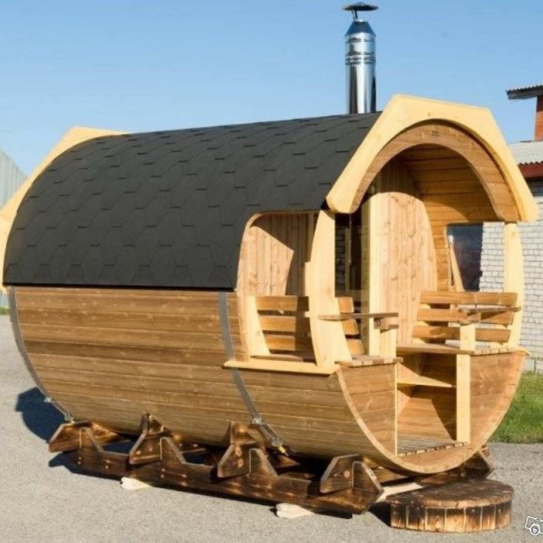 Deluxe Barrel Sauna 3m