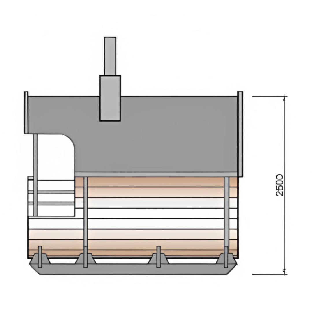 Deluxe Barrel Sauna 3m