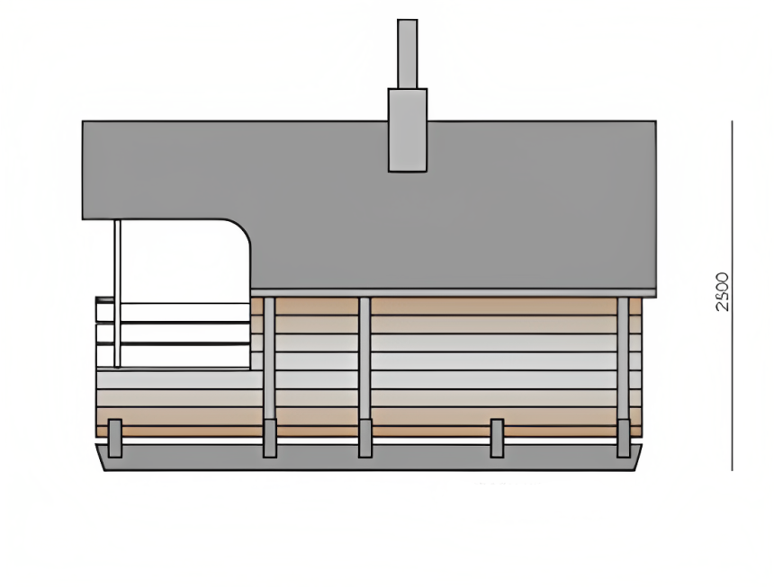 Deluxe Barrel Sauna 4.2m