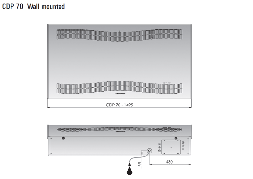 CDP70 Wall-Mounted Dehumidifier