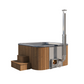 Log Fire Cube Hot Tub
