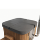 Log Fire Cube Hot Tub