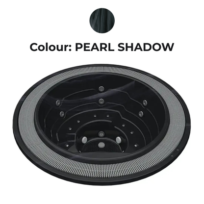 black colour swatch on commercial hot tub 