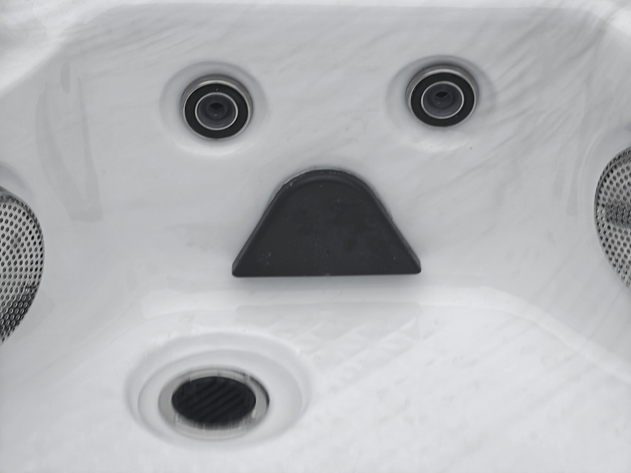 Close up of cleaning jet on a hot tub
