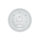 Top view of circular round white hot tub 