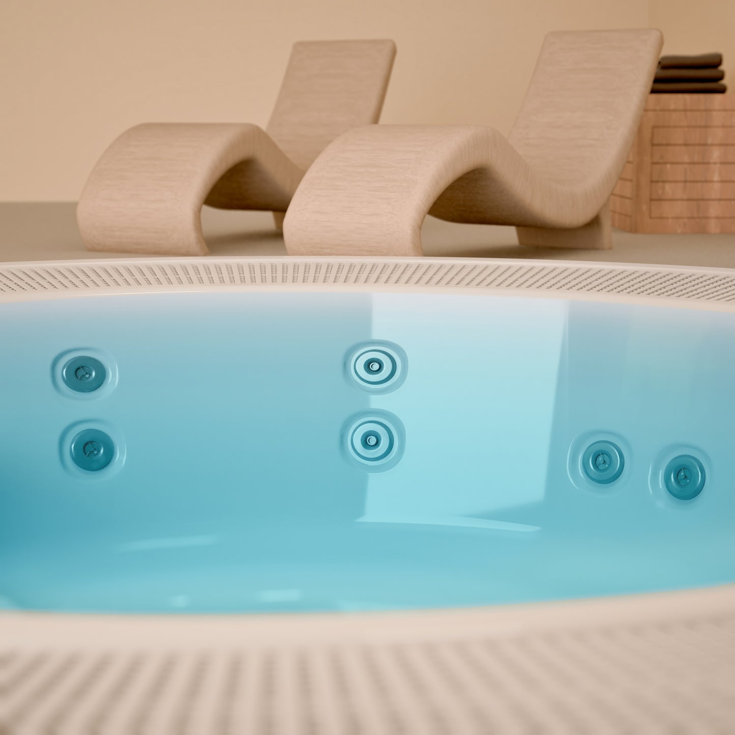 Aquavia Bali Circular Infinity Commercial Hot Tub – 3.0m
