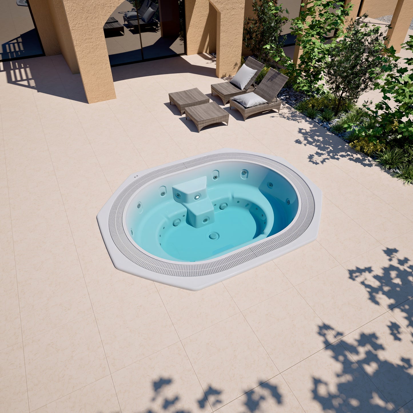 Aquavia Hydra Infinity Commercial Hot Tub – 3.65 x 2.00m