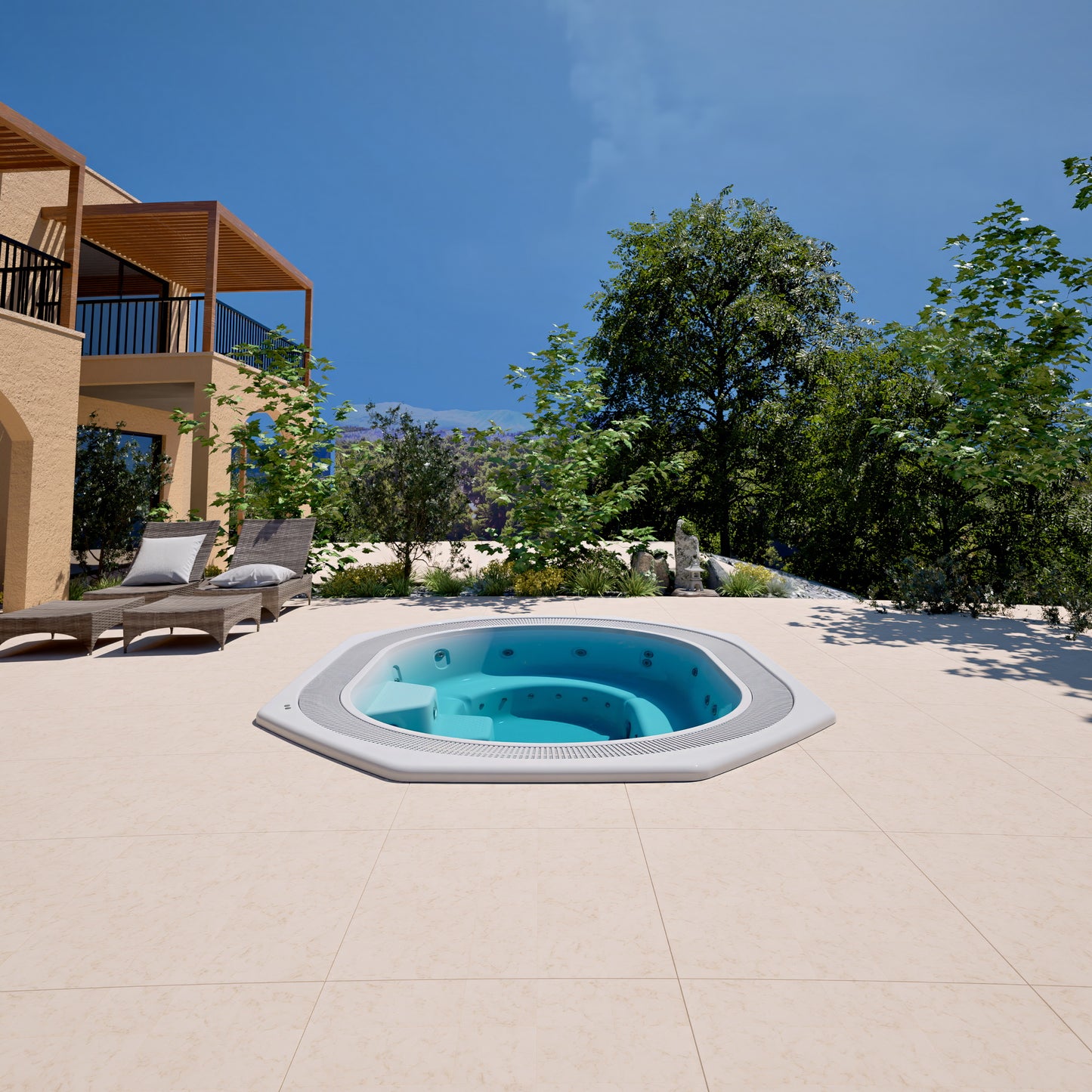 Aquavia Hydra Infinity Commercial Hot Tub – 3.65 x 2.00m
