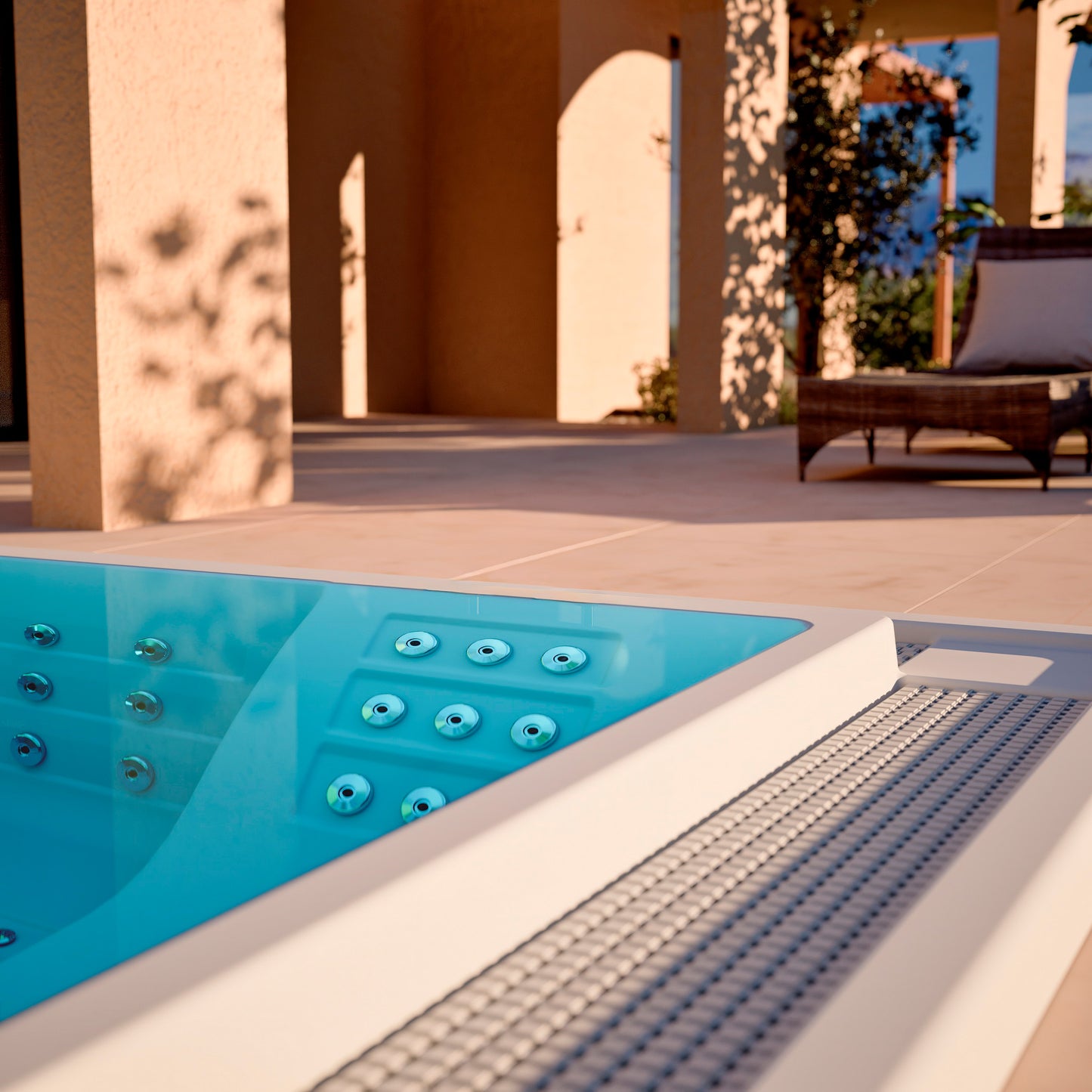 Aquavia Kauai Infinity Rectangular Commercial Hot Tub – 3.4 x 2.40m
