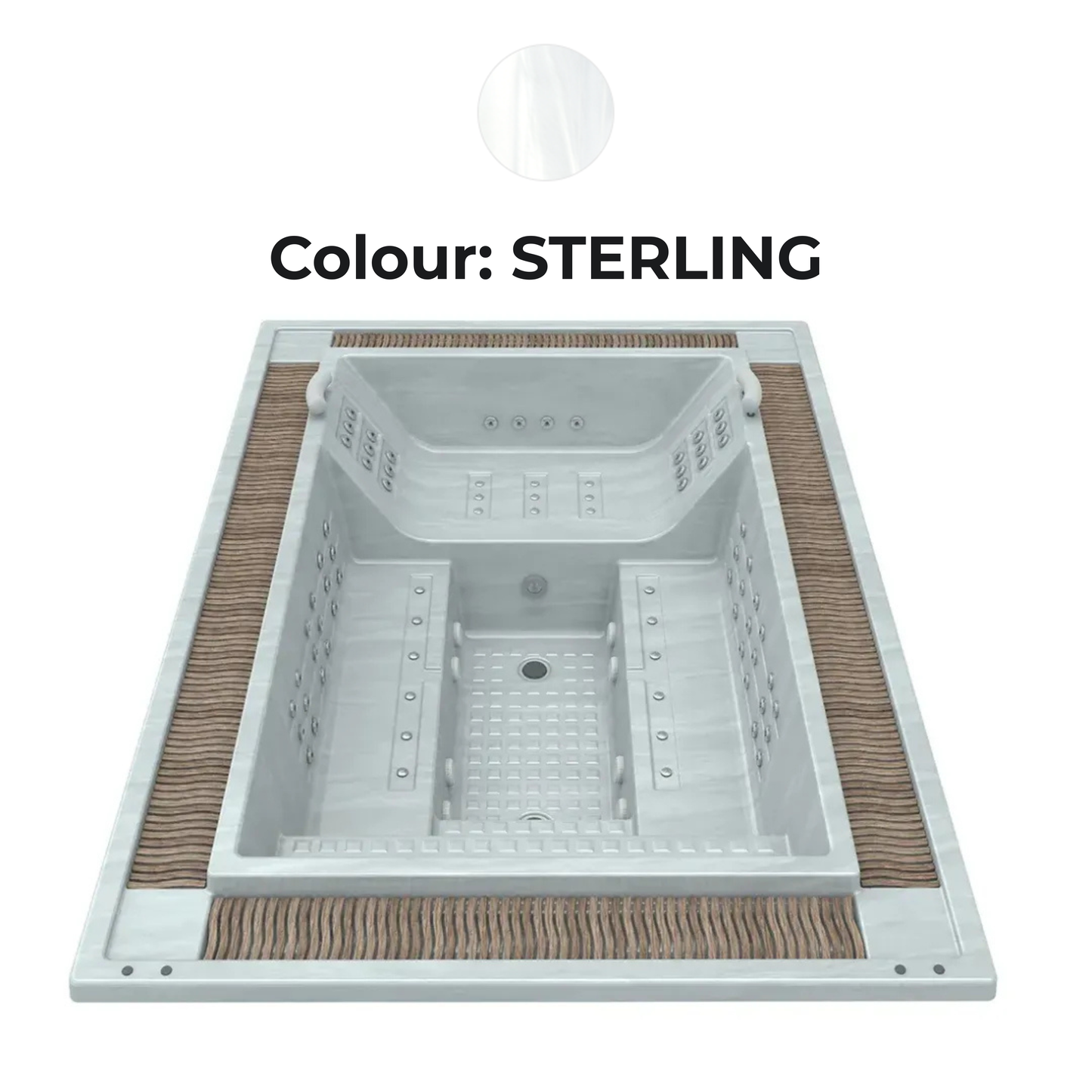 Aquavia Kauai Infinity Rectangular Commercial Hot Tub – 3.4 x 2.40m