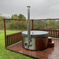 Log Fire Round 200 Hot Tub