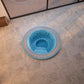 mosaic hot tub installed inground