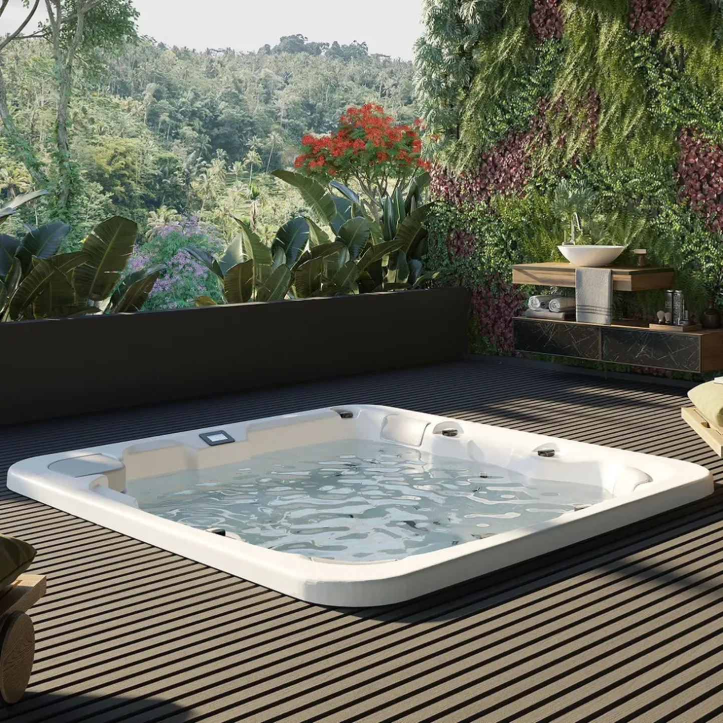 Aquavia Mallorca Built-In Commercial Hot Tub - 2.16 x 2.16m