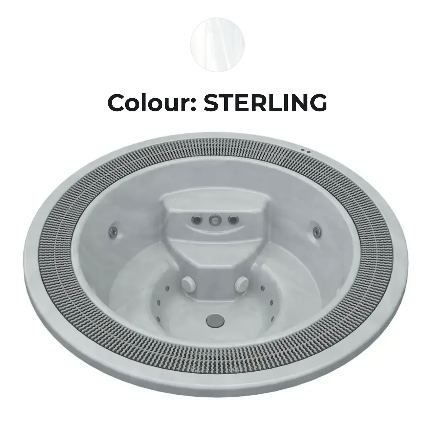 Aquavia Martinique Circular Infinity Commercial Hot Tub – 2.5m