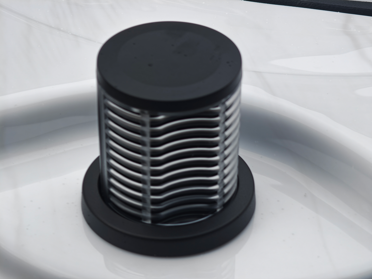 Close Up image of a pop up speaker on a Orion Hot Tub