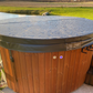 Log Fire Round 220 Hot Tub