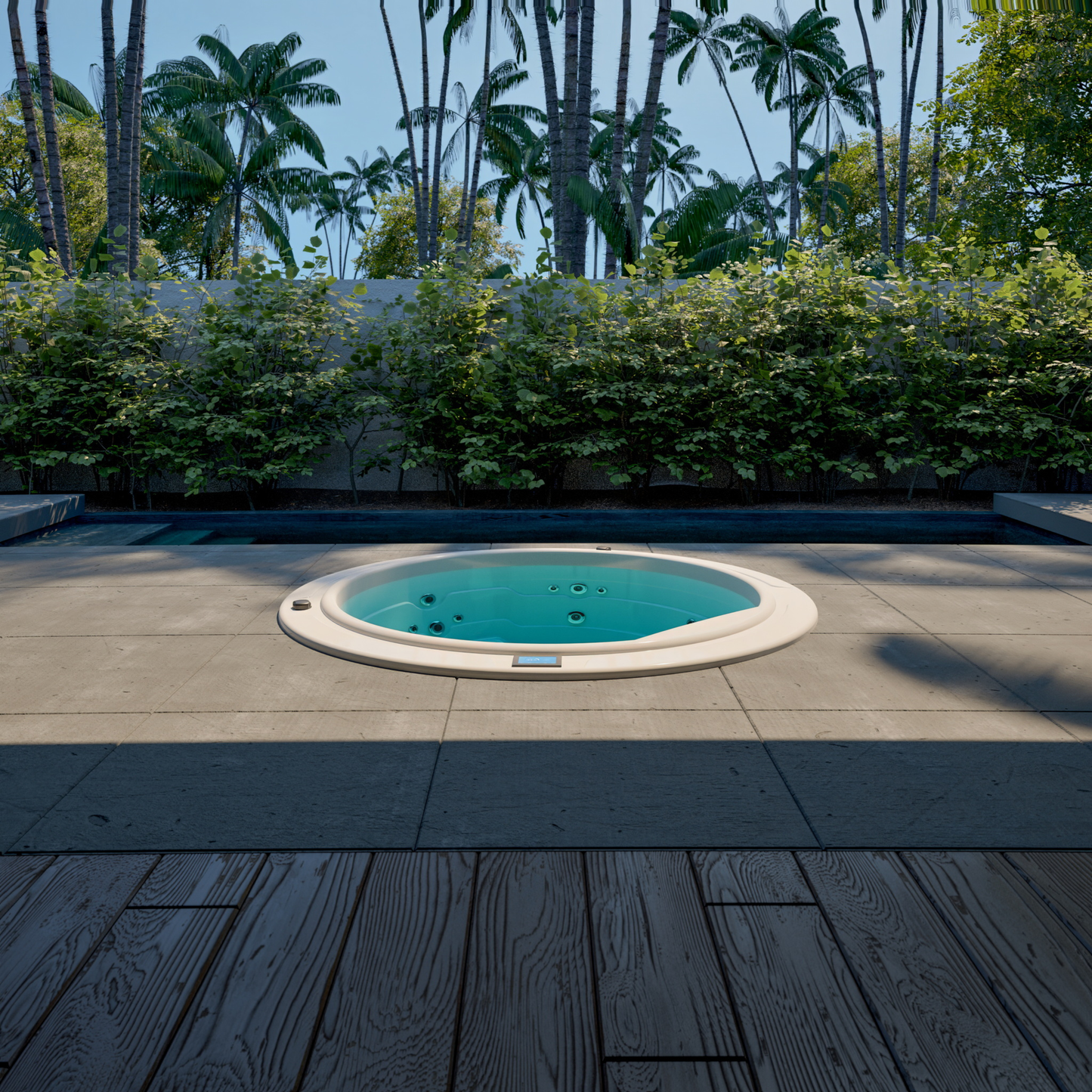 Aquavia Round 2 Built-In Commercial Hot Tub- 2.05m