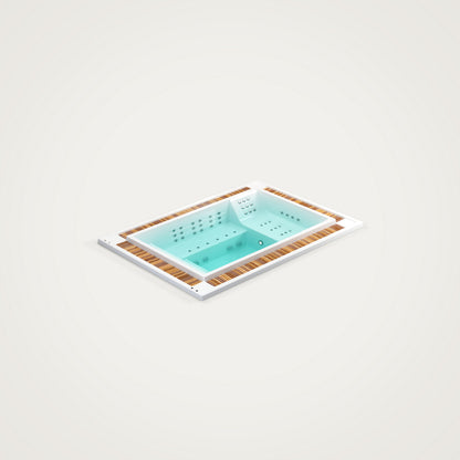 Aquavia Kauai Infinity Rectangular Commercial Hot Tub – 3.4 x 2.40m