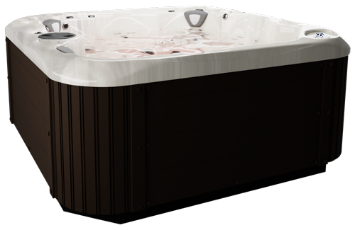 Side view of a hot tub
