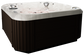 Side view of a hot tub
