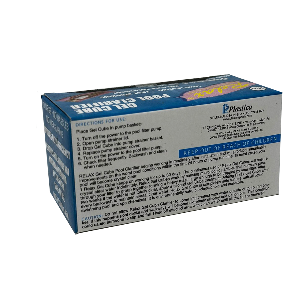 Relax Gel Cube Pool Cube Clarifier (x4 Cubes)
