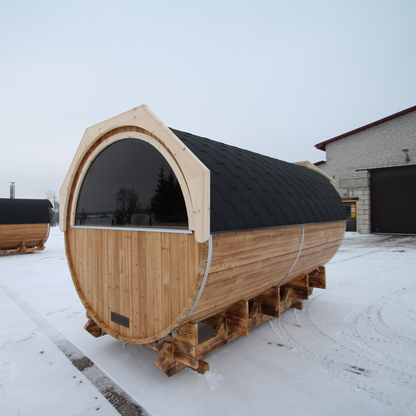 Deluxe Barrel Sauna 4.2m