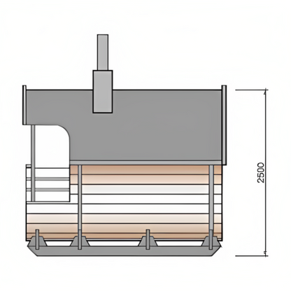 Deluxe Barrel Sauna 3m