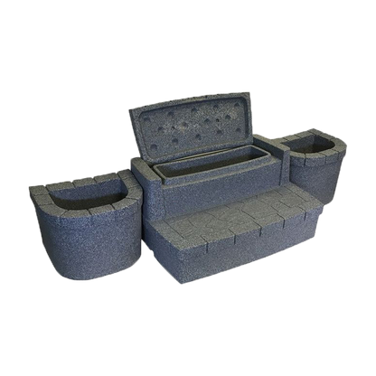 Dream Maker Deluxe Storage Step with Planters