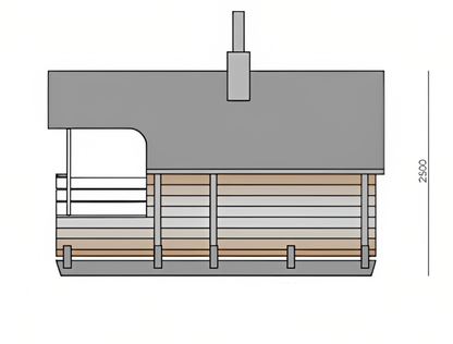 Deluxe Barrel Sauna 4.2m