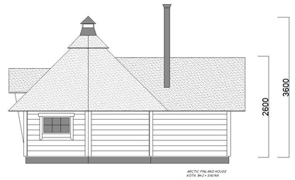 GrillKota BBQ Hut 9m² + 2m Sauna