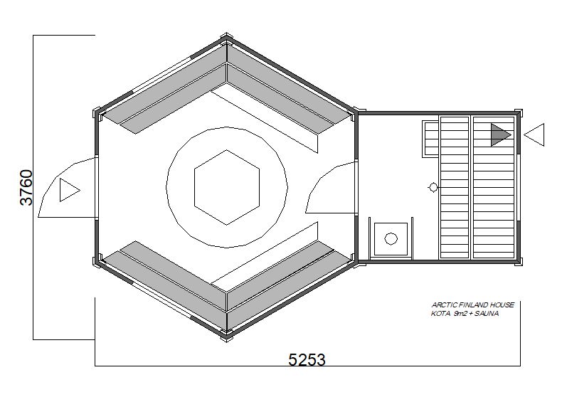 GrillKota BBQ Hut 9m² + 2m Sauna