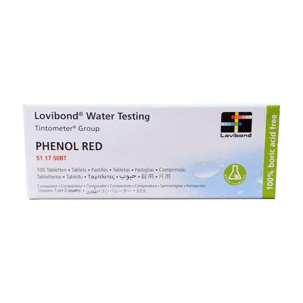 Lovibond Phenol Red Tablets - 100 tablets